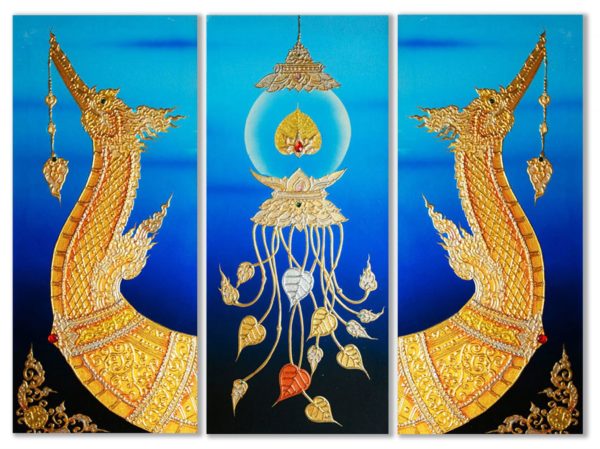 Tableau Peinture Thailande Animal Artwork Royal Thai Supannahong