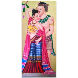 Tableau Peinture Thailande Art of Siam Thai Lovers