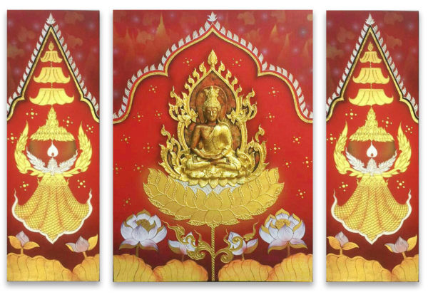 Tableau Peinture Thailande Buddha Art On Heaven Painting