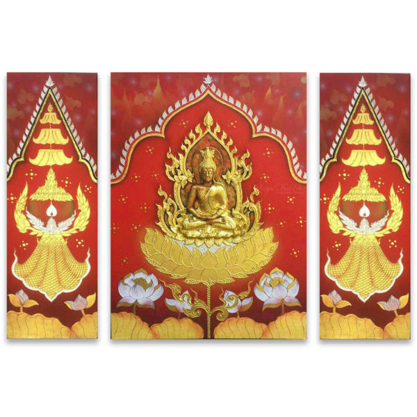 Tableau Peinture Thailande Buddha Art On Heaven Painting