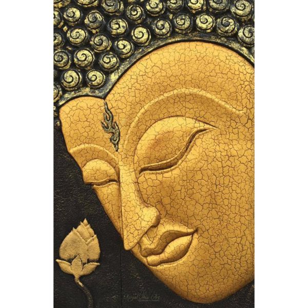 Tableau Peinture Thailande Carved Wooden Wall Art Gautama Buddha Painting