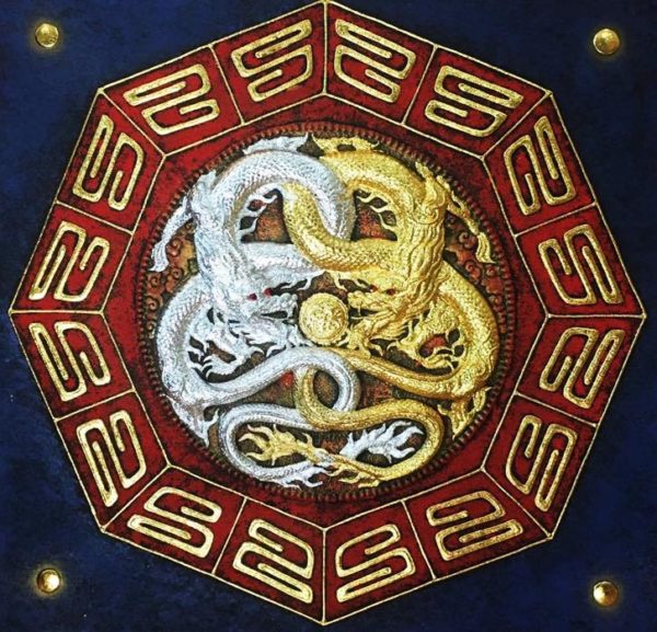 Tableau Peinture Thailande Chinese Dragon Painting