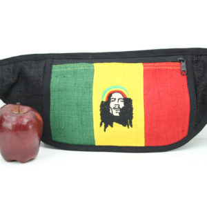 Boutique Asie Sac Banane Plat Bob Marley Chanvre pour Cacher dans le Pantalon